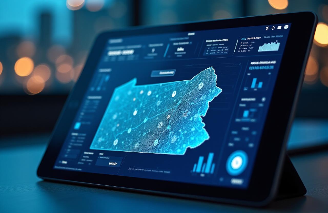 Advanced Logistics Dashboard showing real-time GPS fleet tracking and supply chain analytics