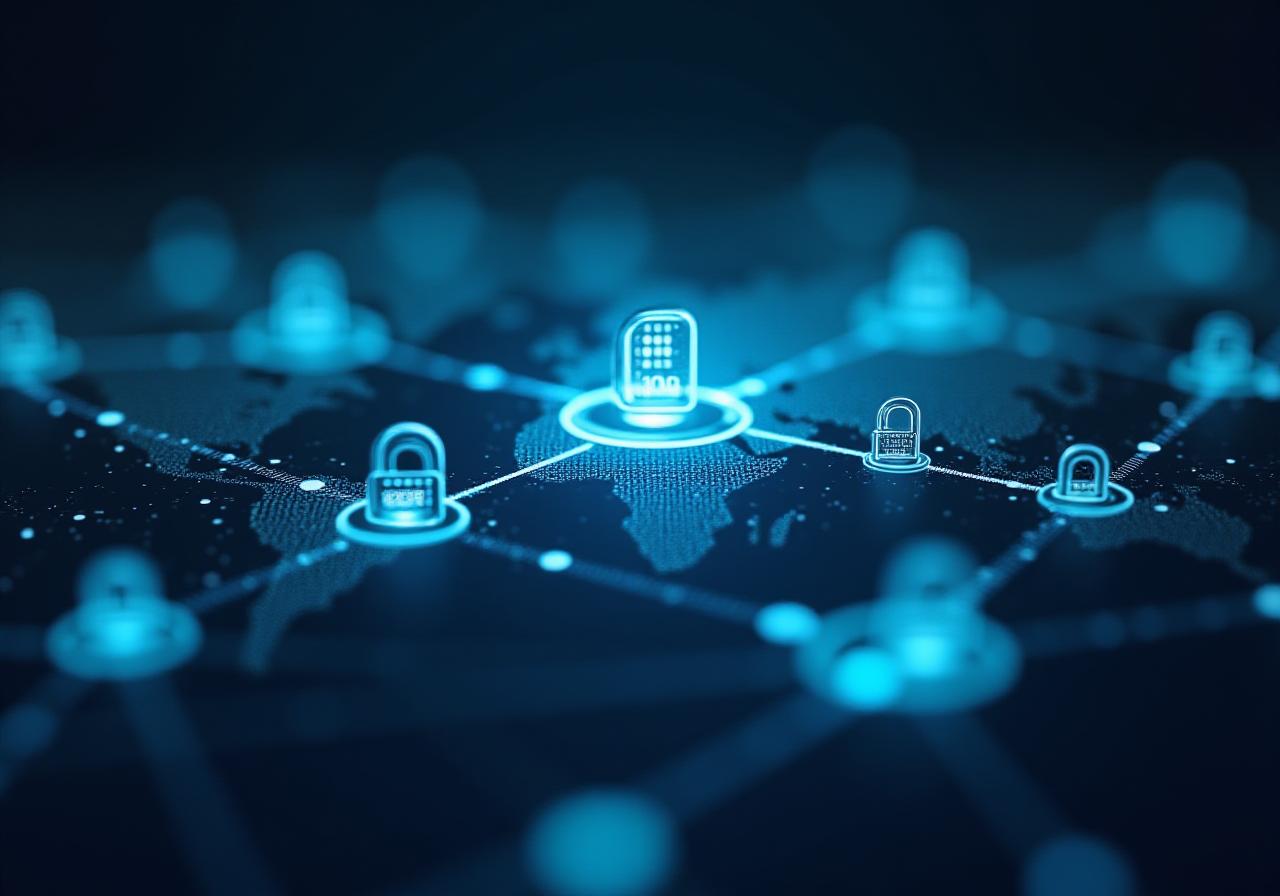 Secure digital data visualization representing supply chain privacy